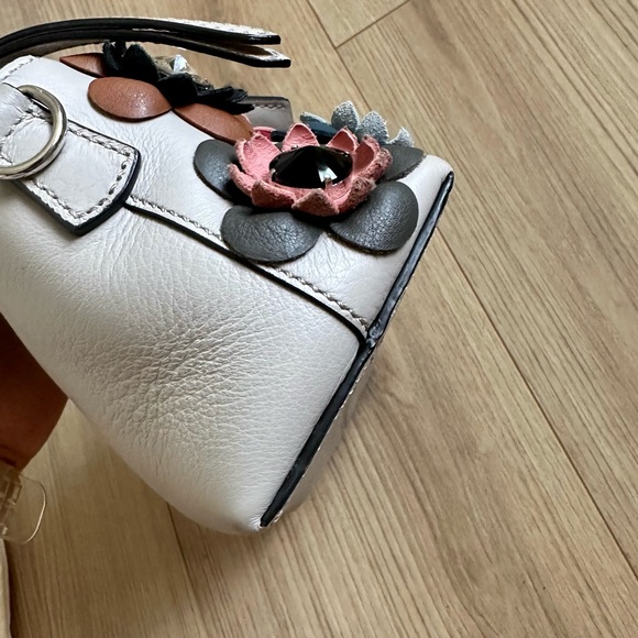 Fendi By The Way Mini Limited Edition Floral Embellished Small Boston Bag - Picture 8 of 13